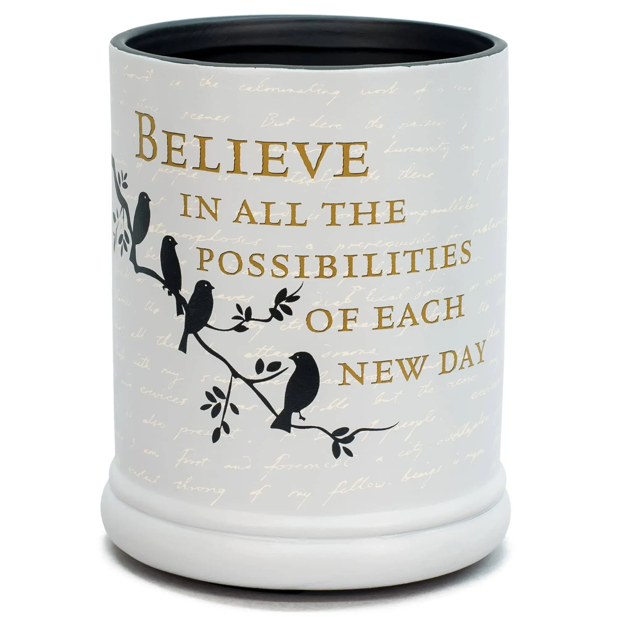 Dicksons JW07BL Believe in All the Possibilites Candle Jar Warmer