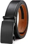 CHAOREN Mens Belt Leather Ratchet Belt - Customizable Fit, Effortless Style (35mm)