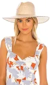 Dean Wide Brim Straw Hat In Beige