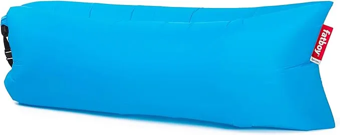 Fatboy Lamzac the Original Version 1 Inflatable Lounger with Carry Bag, Inflatable Couch for Indoor or Outdoor Hangout or Lounge Air Chair - Aqua Blue