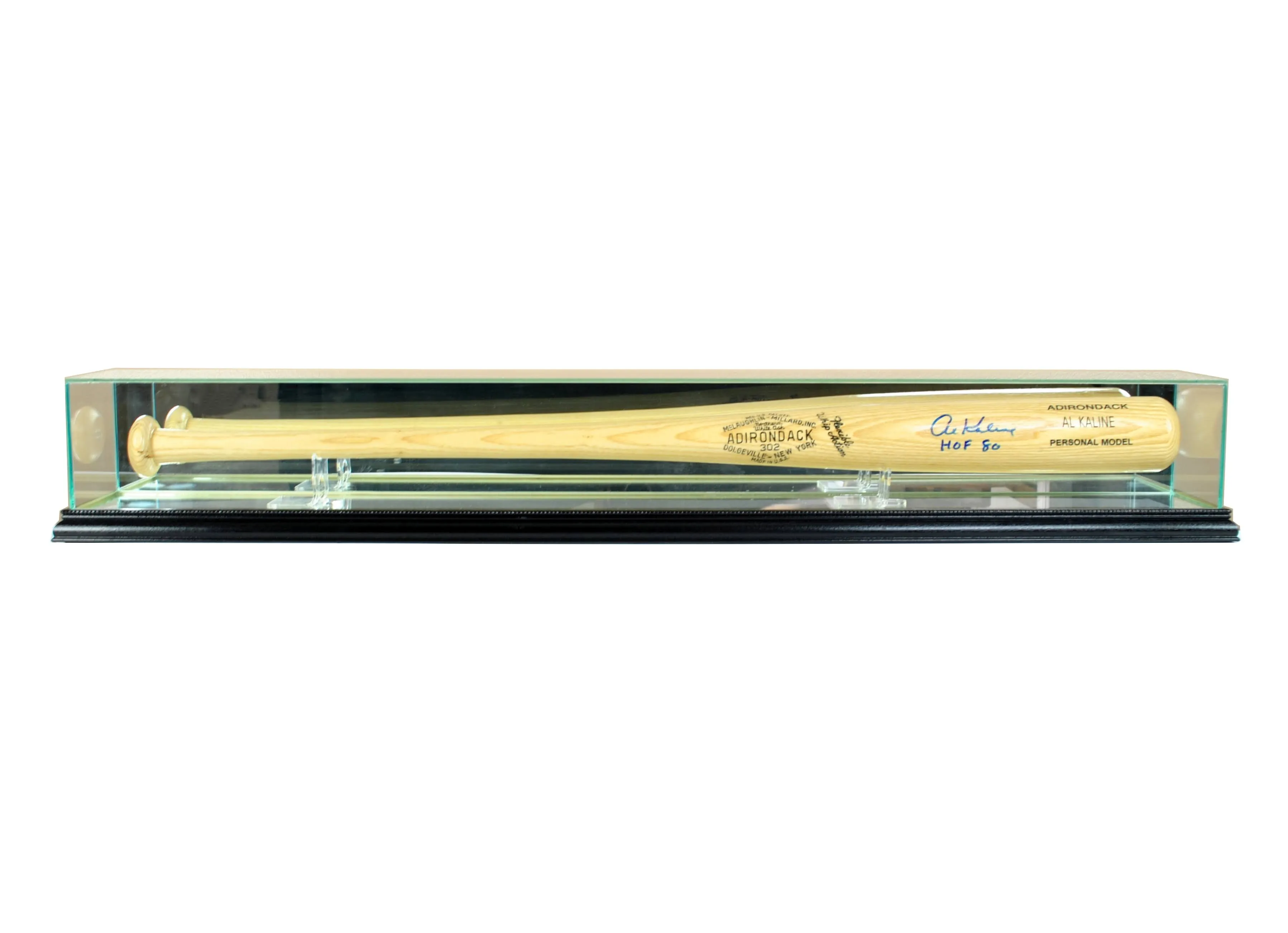 Perfect Cases - Glass Baseball Bat Display Case Black Finish