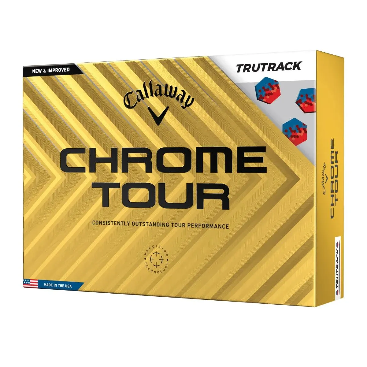 Callaway Chrome Tour TruTrack Yellow Golf Balls