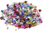 Bulk Loose Gems Rhinestones Jewels Over 1000 Pieces Assorted Colors & Sizes