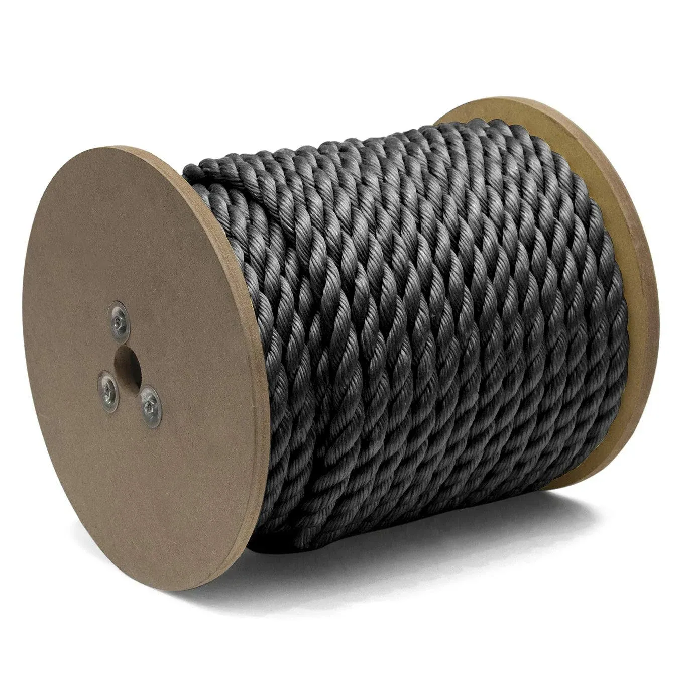 3/4 in. x 150 ft. Polypropylene Twisted Rope 3-Strand, Black