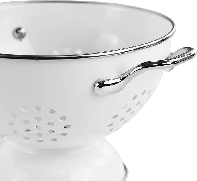 Reston Lloyd 88300 5 Qt Powder Coated Colander White