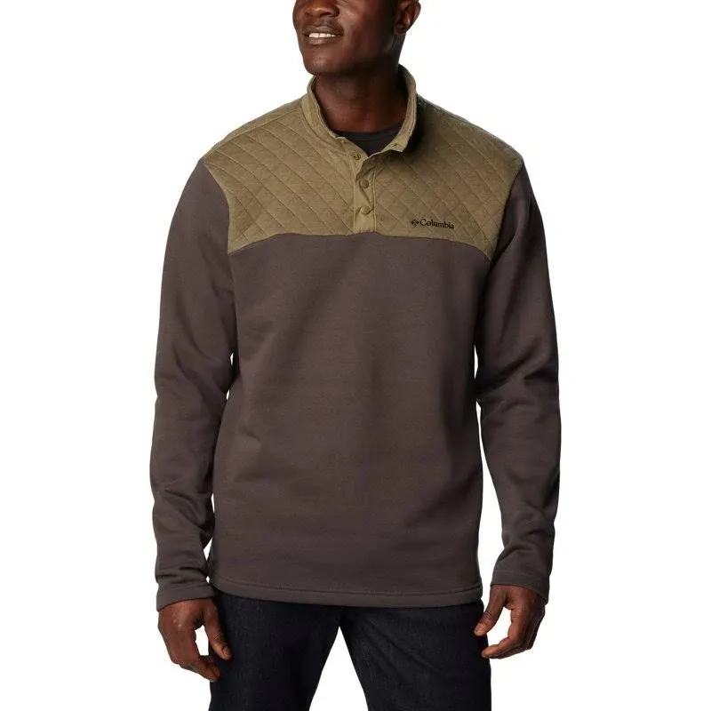 Columbia Men&#039;s Hart Mountain Quilted Half Snap Pullover Sweater