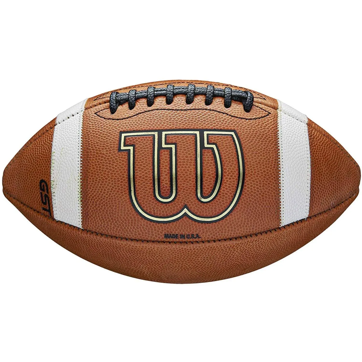 Wilson GST Leather Game Football