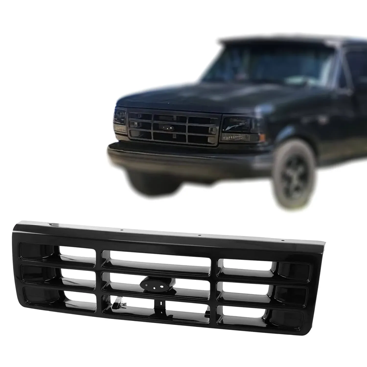 Titanium Plus 1992-1997 Ford F-350 F-250 1992-1996 Bronco F-150 Front Grille