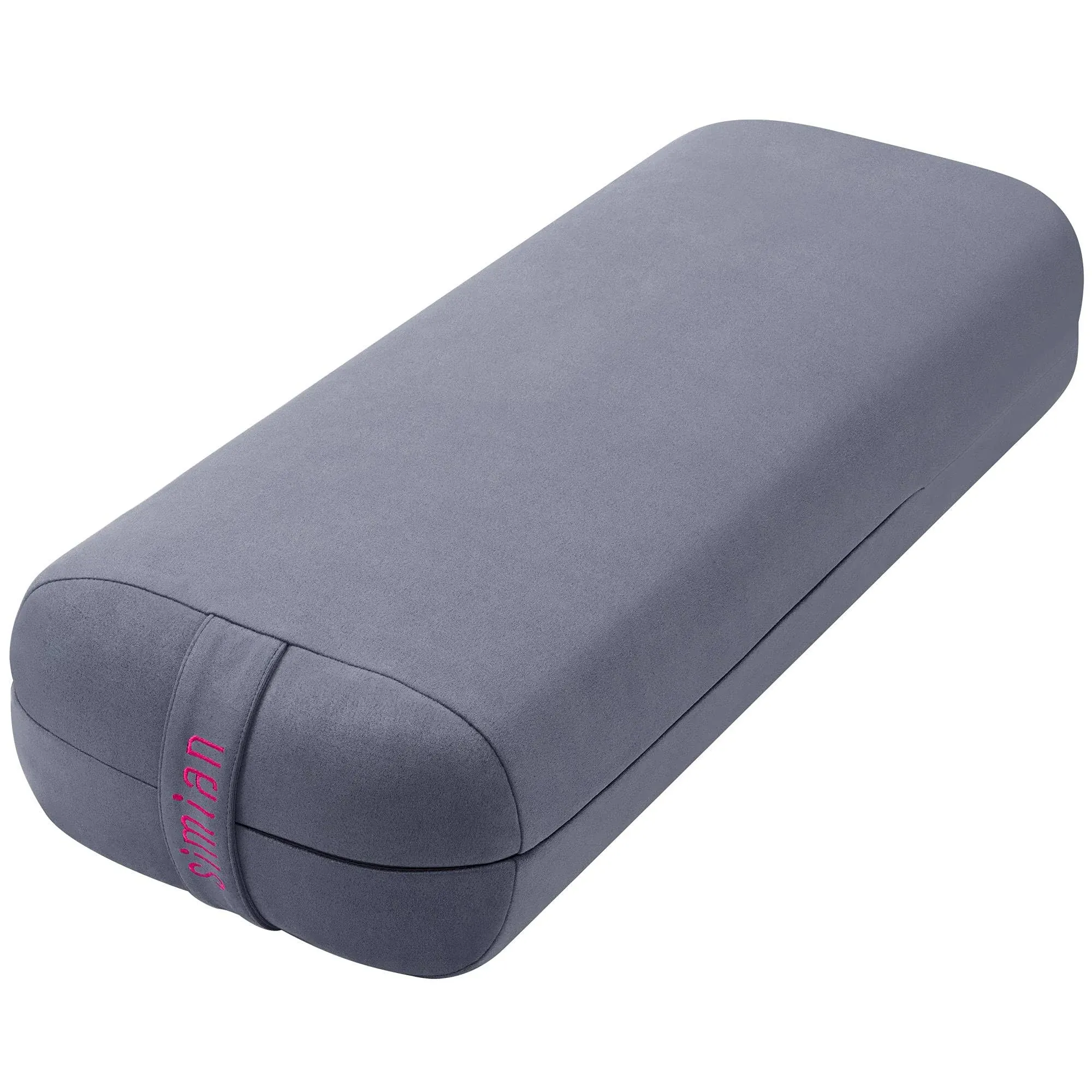 Simian Yoga Bolster Pillow Premium Meditation Bolsters Supportive Rectangular Cushion with Skin-Friendly Velvet Cover Washable, Support Cushions Bolster Pillows for Restorative Yoga,Yin Yoga…