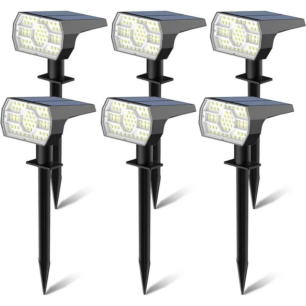 Cubilan Solar Spot Lights Outdoor Waterproof, 56 LED Solar Garden Pathway Lights ...