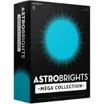 Astrobrights Mega Collection, 625 Sheets, Bright Blue, Colored Paper, 24 lb/89 GSM, 8 x 11more Sheets! 91621