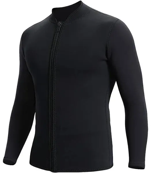 REALON Wetsuits Top Jacket Women Men 2mm Neoprene Shirt Adult Wet Suit Front ...