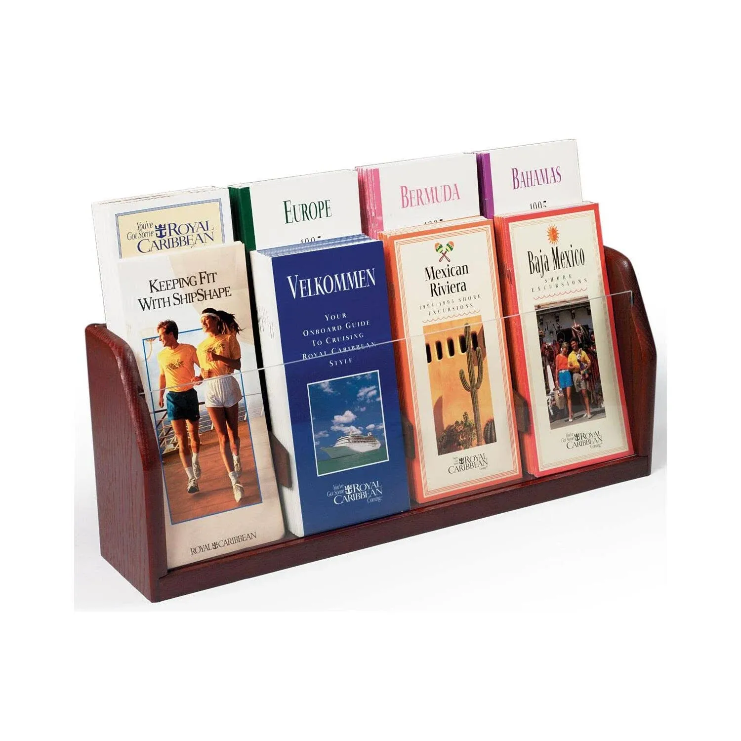 Wooden Mallet Countertop 8 Pocket Brochure Display