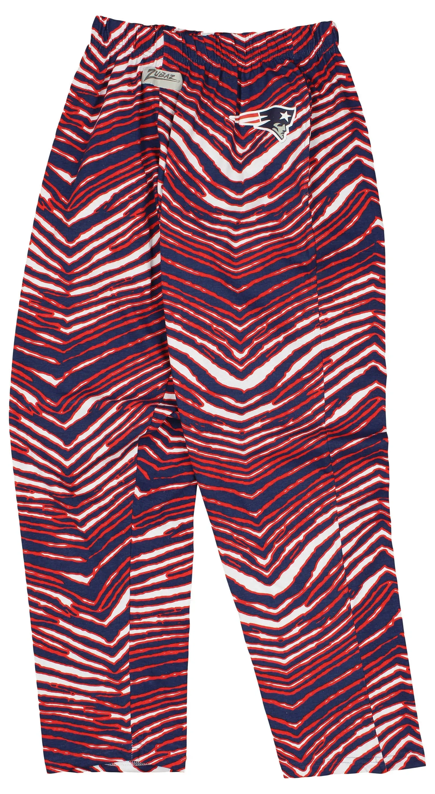 "Zubaz NFL Men's New England Patriots Zebra Left Hip Logo Track Pant - "