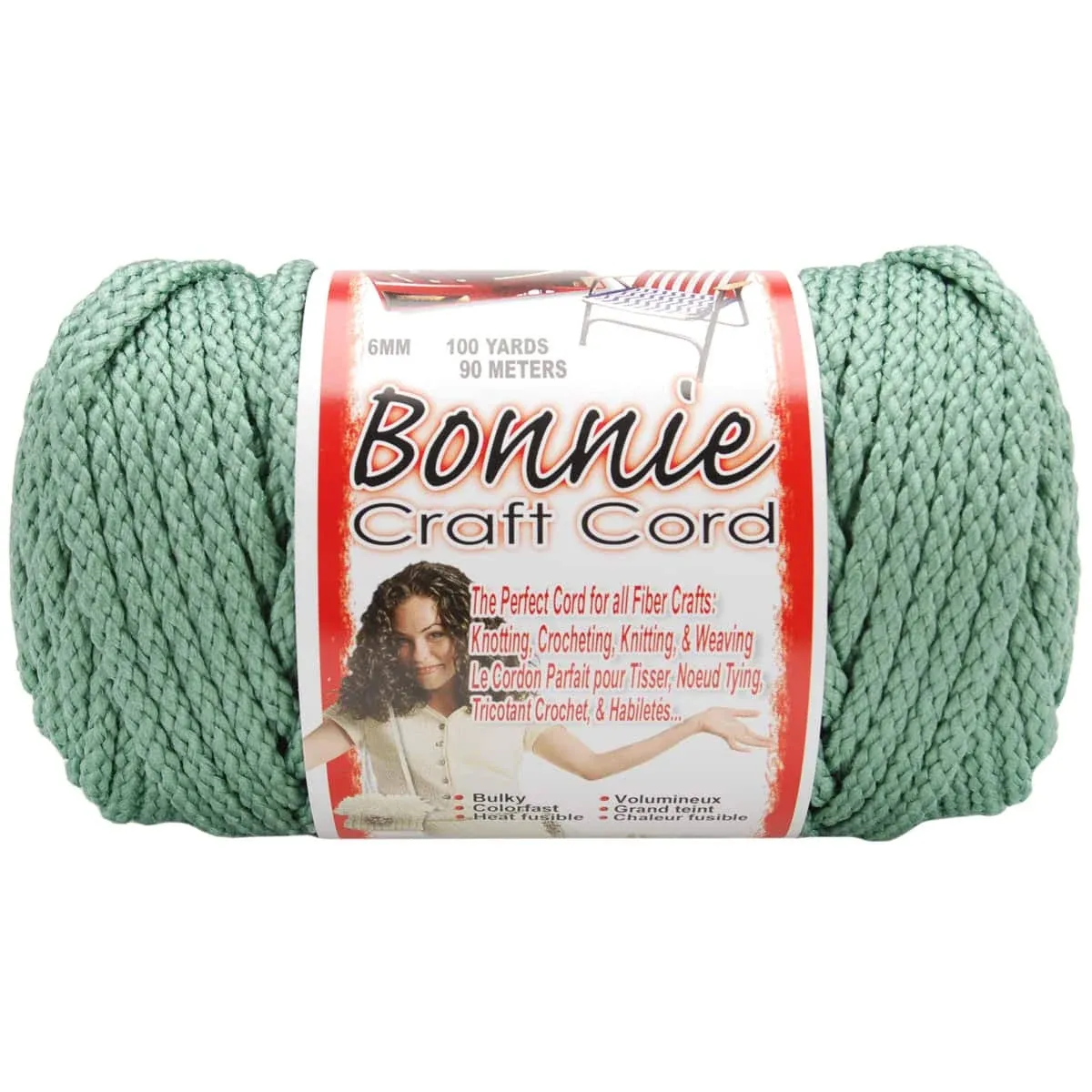 Pepperell Bonnie Macrame Craft Cord 6Mmx100yd-Orange