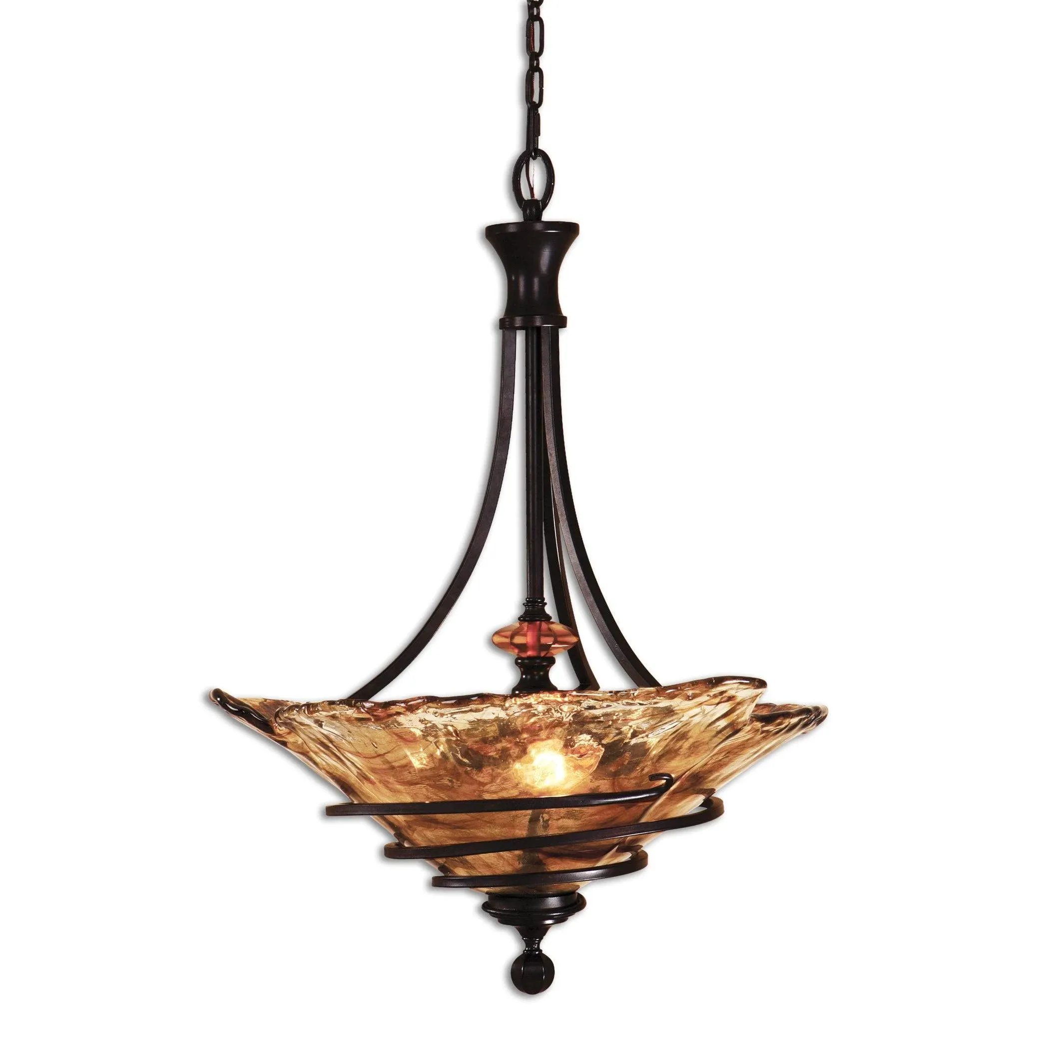 Uttermost Vitalia 3 Light Oil Rubbed Bronze Pendant