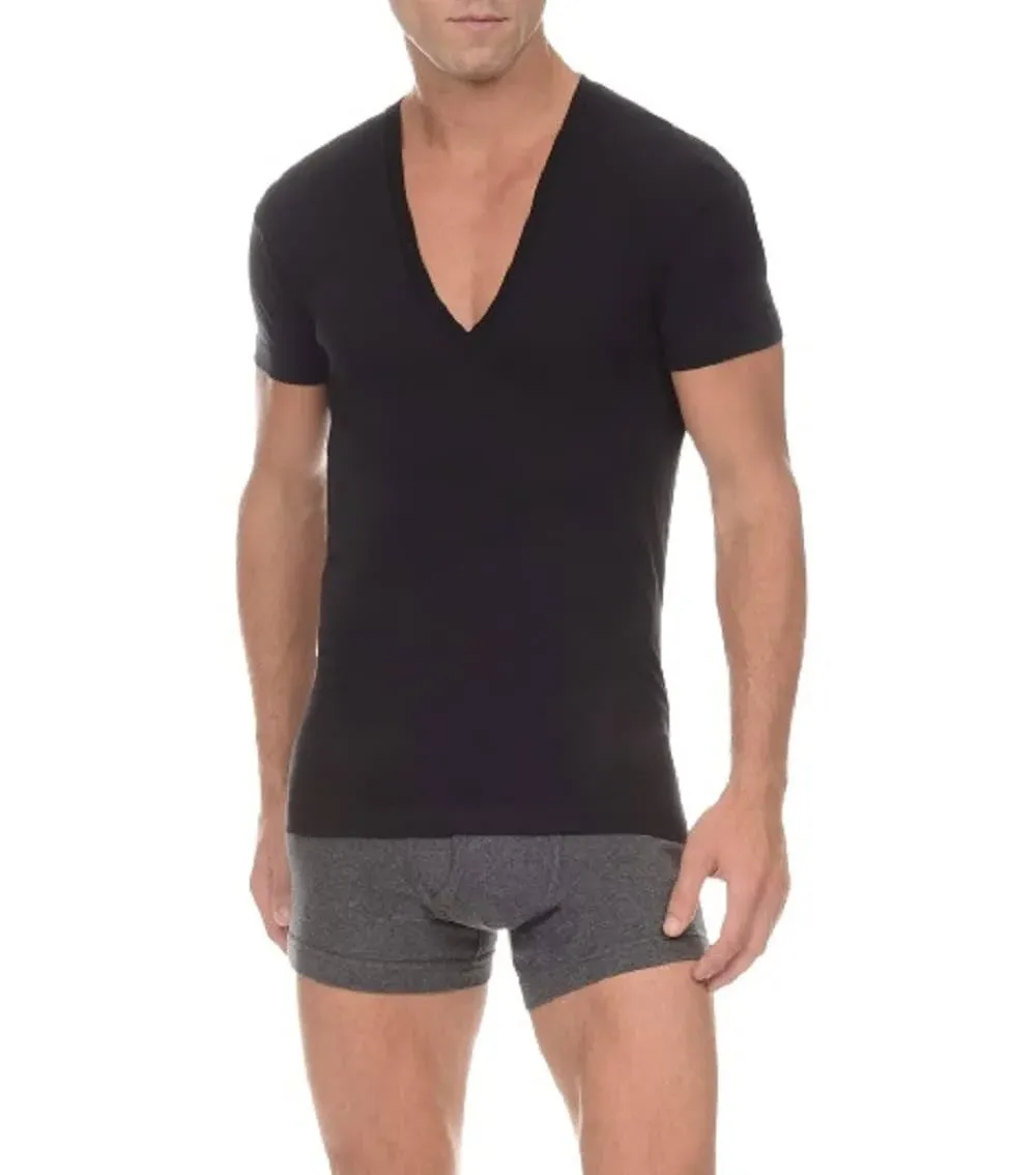 2xist Men's Pima Slim Fit Deep V-Neck T-Shirt 041041