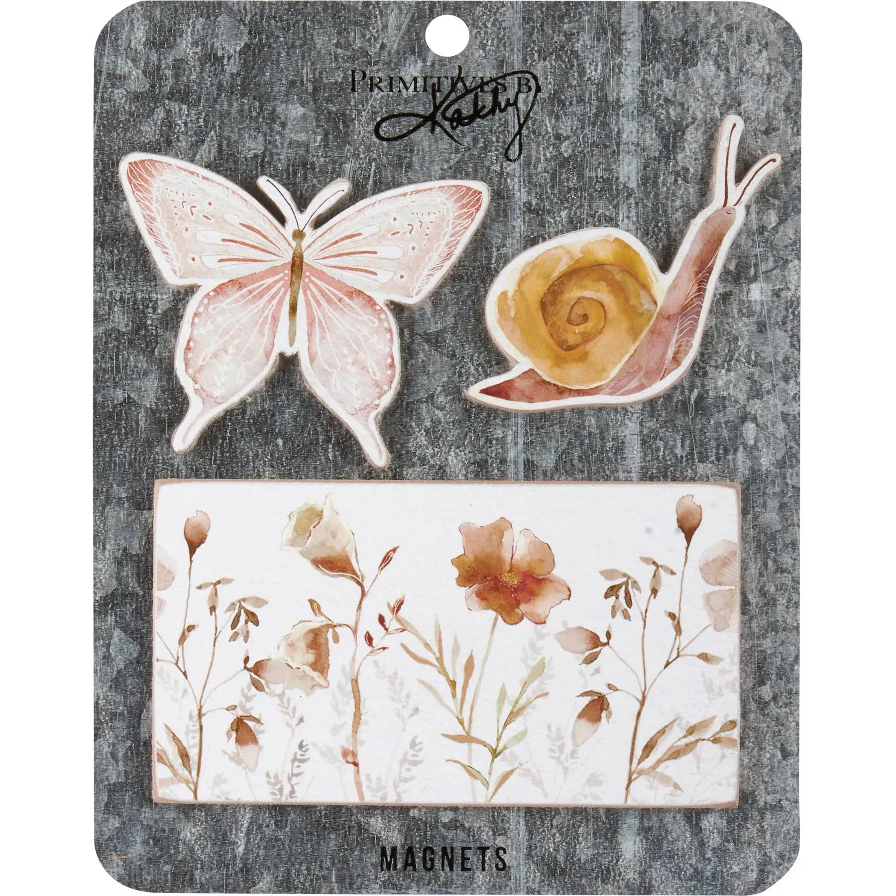 Primitives by Kathy Wildflowers Magnets, Set of 3