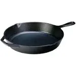 Seasoned 12 inch Cast Iron Skillet Black with Pour Spout with Assist Handle