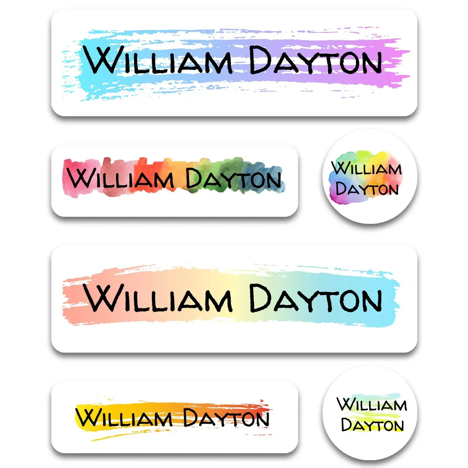 Sunshine Stickers Custom Kid Name Labels for Daycare Variety Pack (180 Ct ...