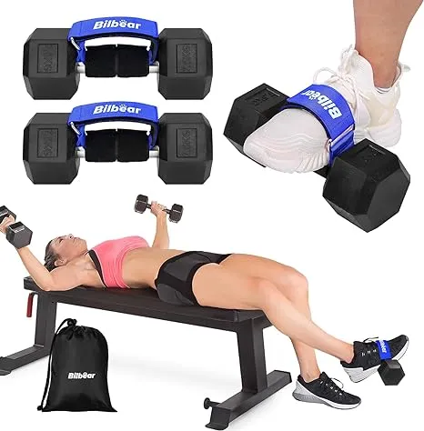 2Pcs Tibialis Trainer for Shin Splint Relief Exercises,Adjustable Ankle Strap Dumbbell Attachment for Hip Flexor Raises,Dumbbell Attachment for Feet Relieve Leg Pain Increase Range of Motion