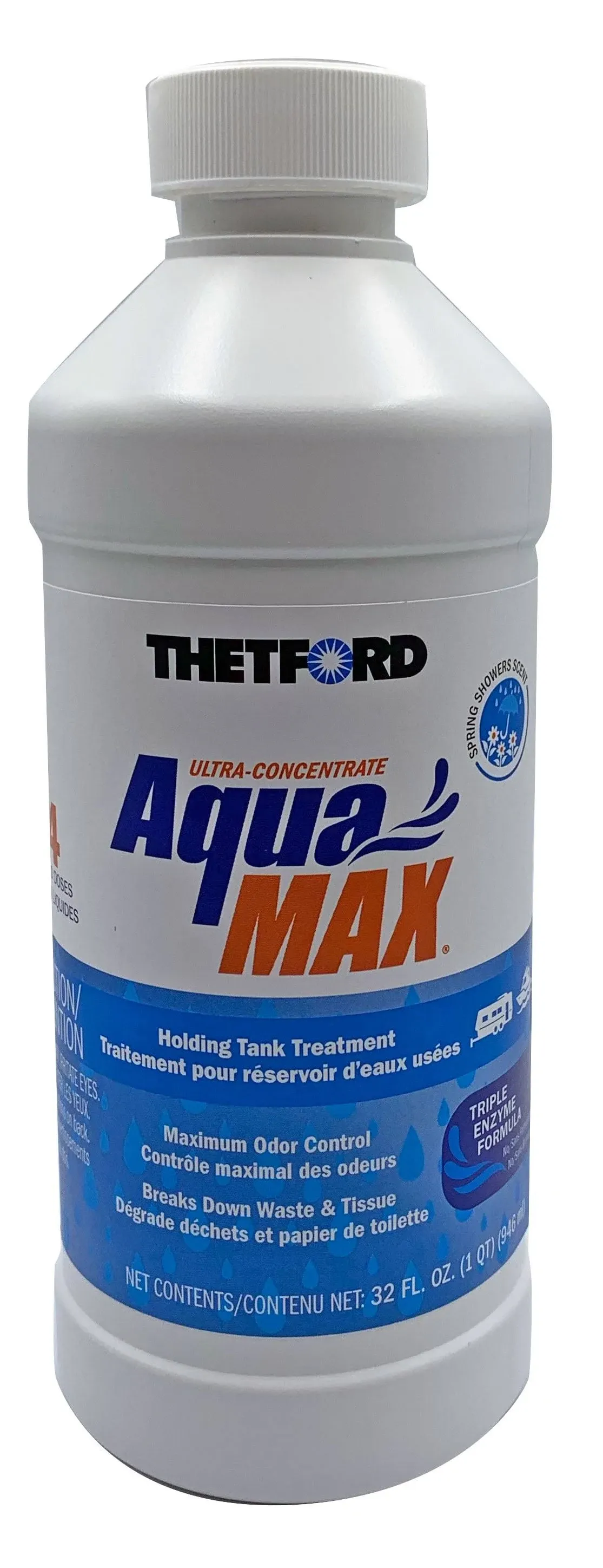 Thetford AquaMax Holding Tank Treatment - Spring Showers, 32 oz.