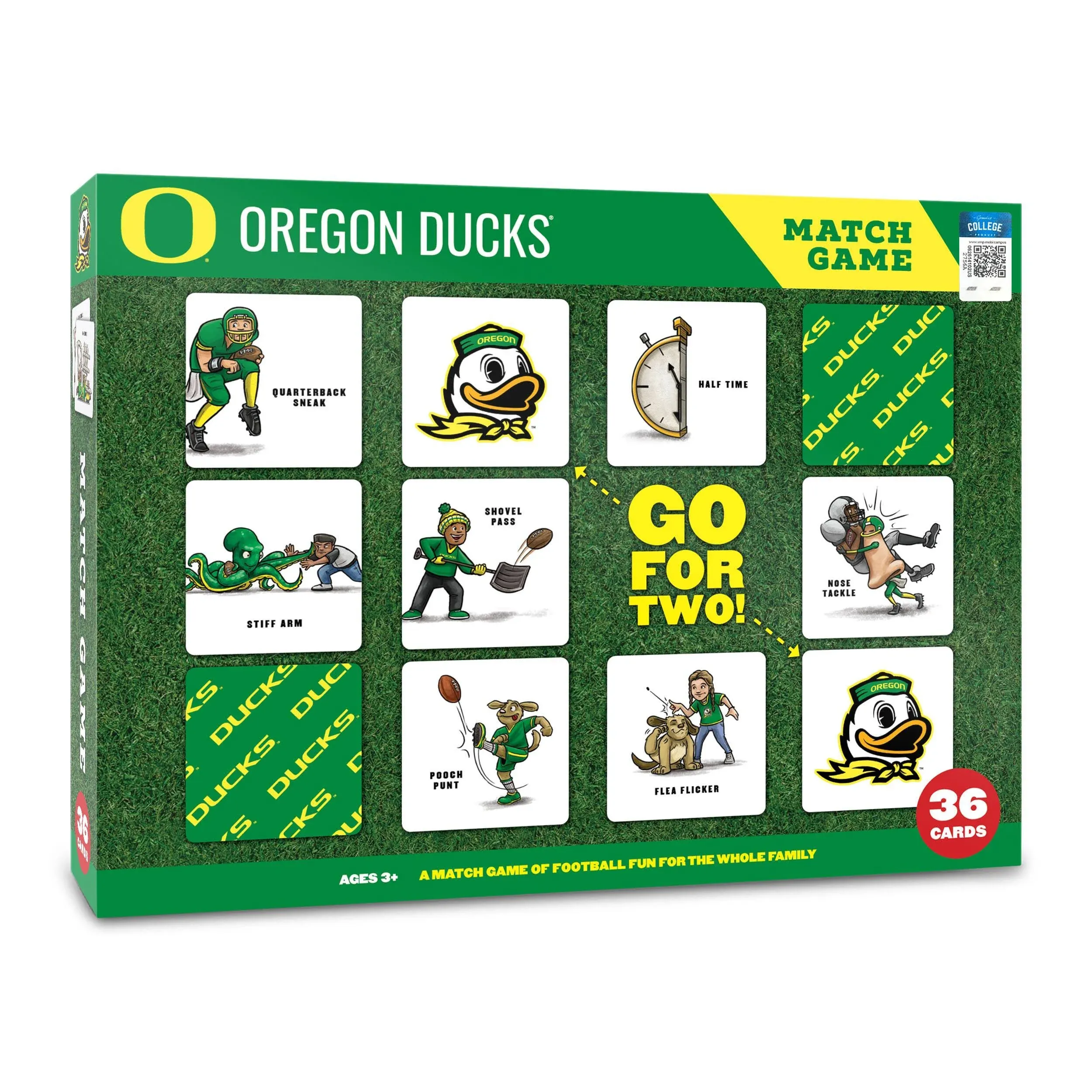 Oregon Ducks Licensed Memory Match Game