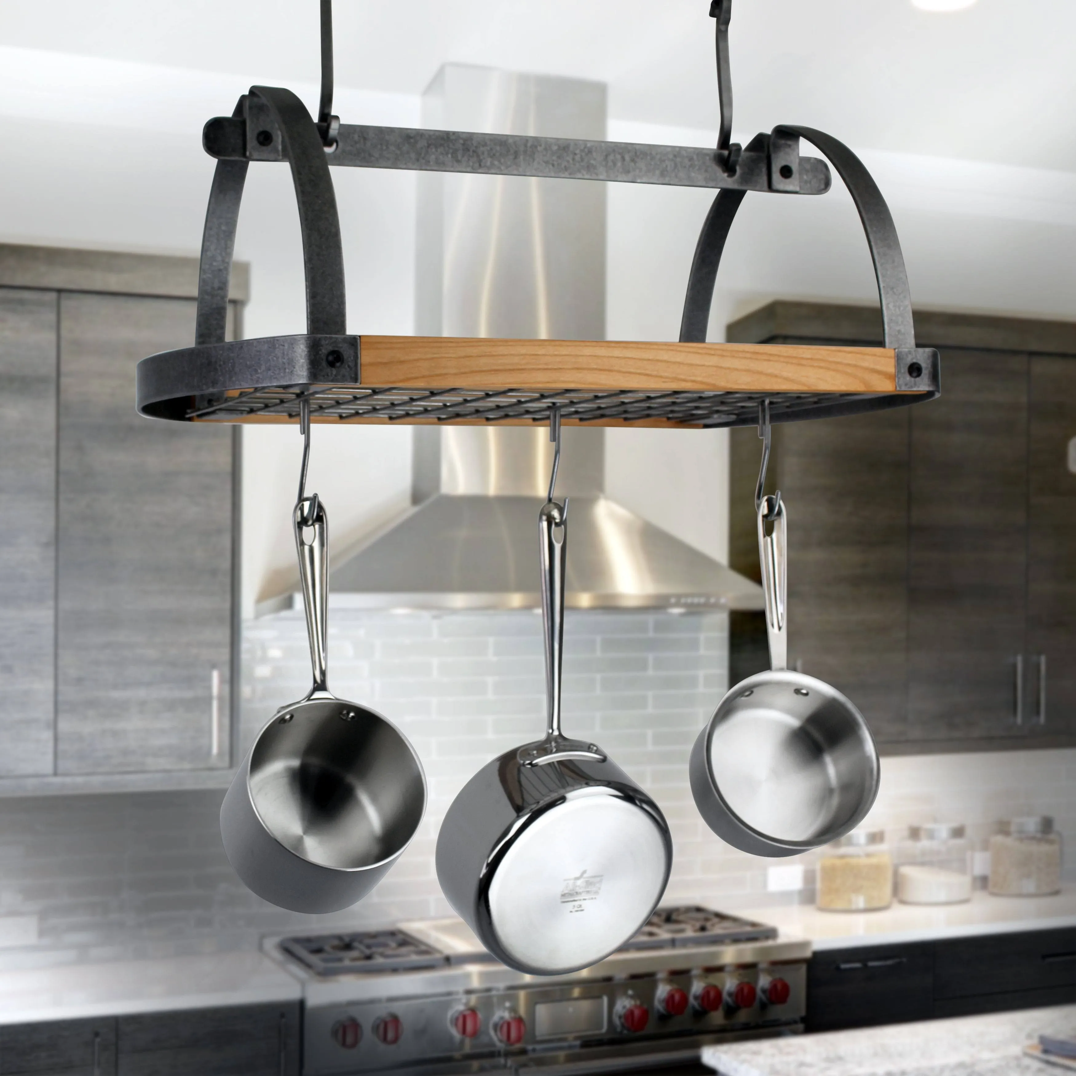 Enclume Decor Oval Ceiling Pot Rack