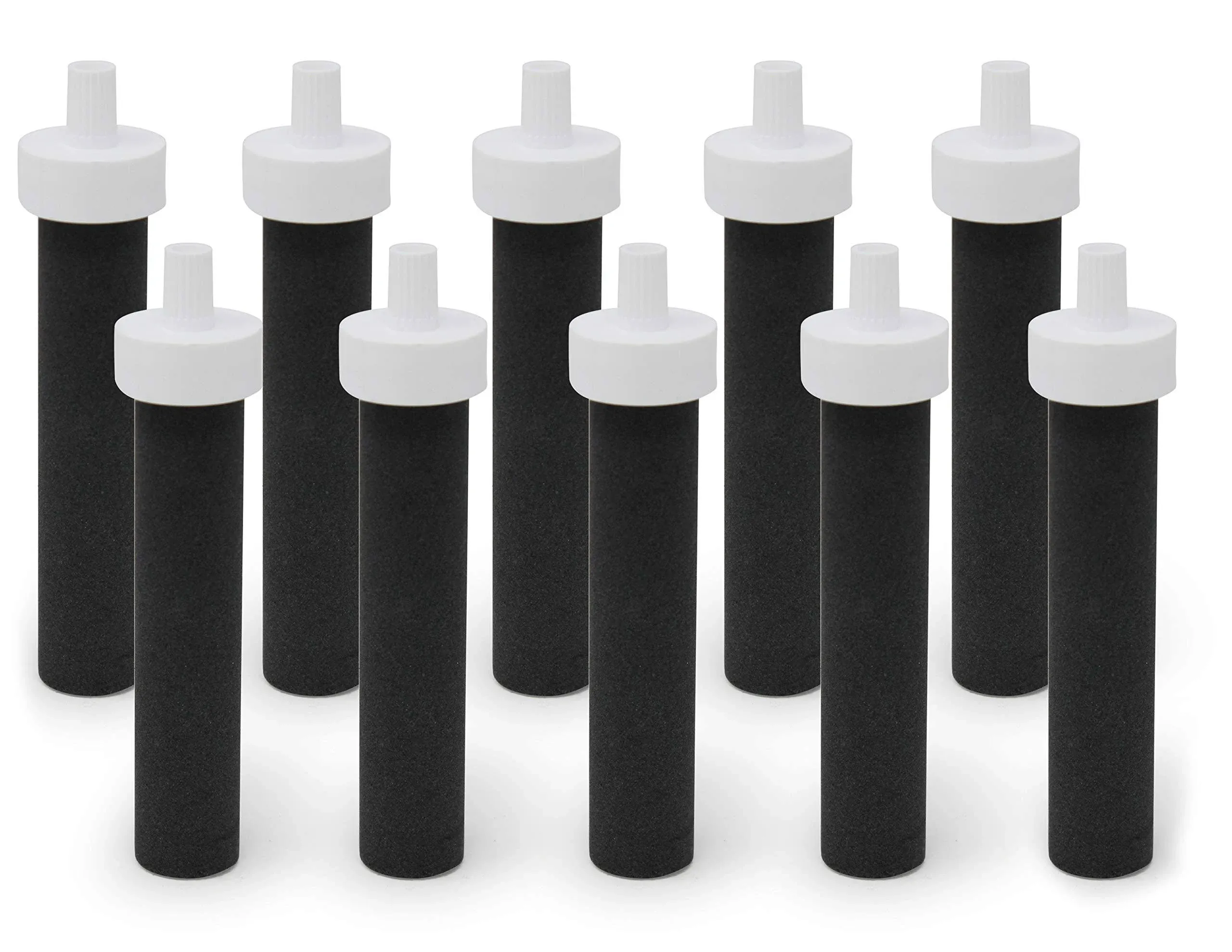 10-Pack Sports Water Bottle Filter Replacement Compatible with Brita Part #BB06