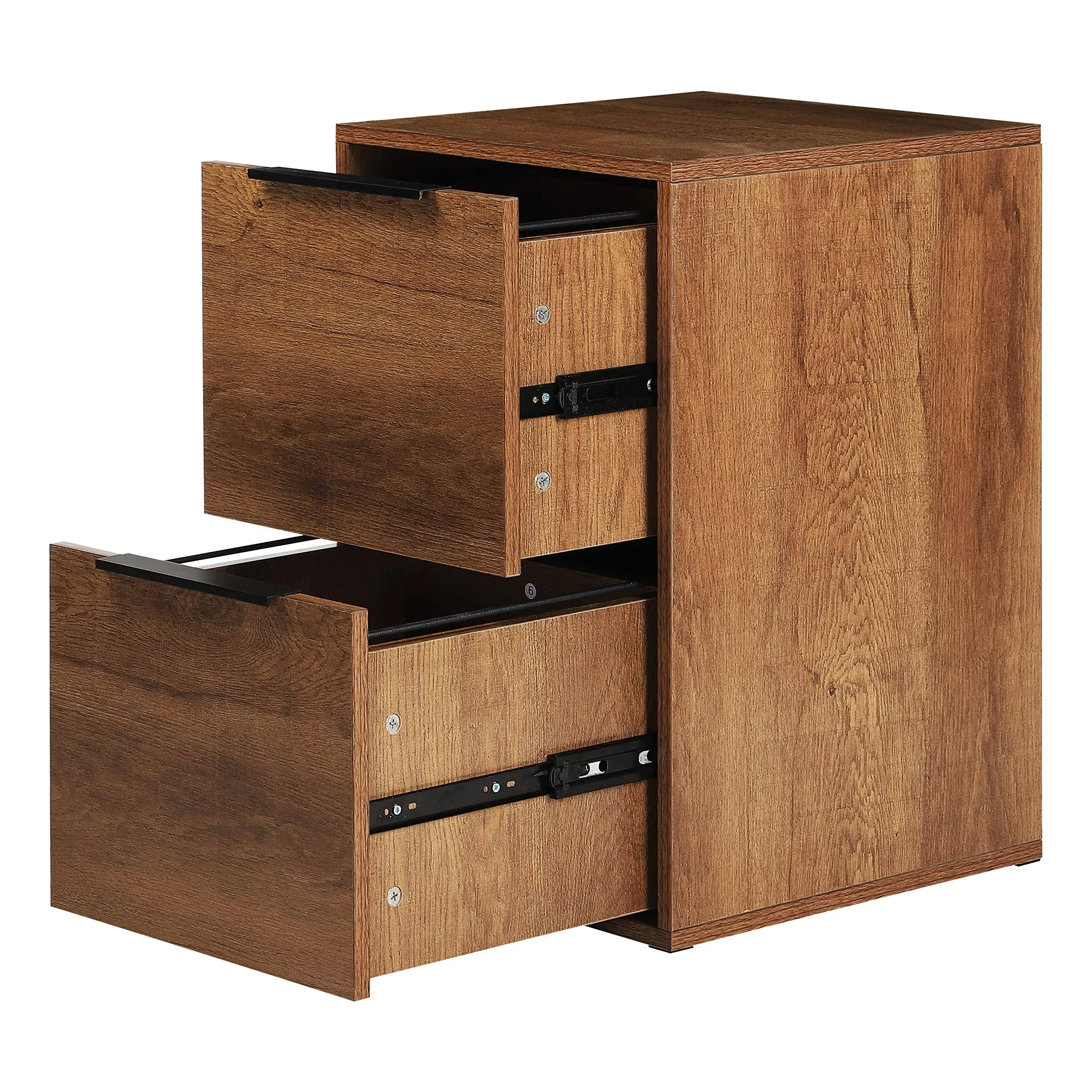 Wooden File Cabinet 2 Drawer,Vertica<wbr/>l Storage Filing Cabinet with Hanging Bar...