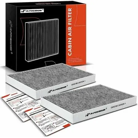 A-premium 2-pc Cabin Air Filter with Activated Carbon Compatible with Mercedes ...