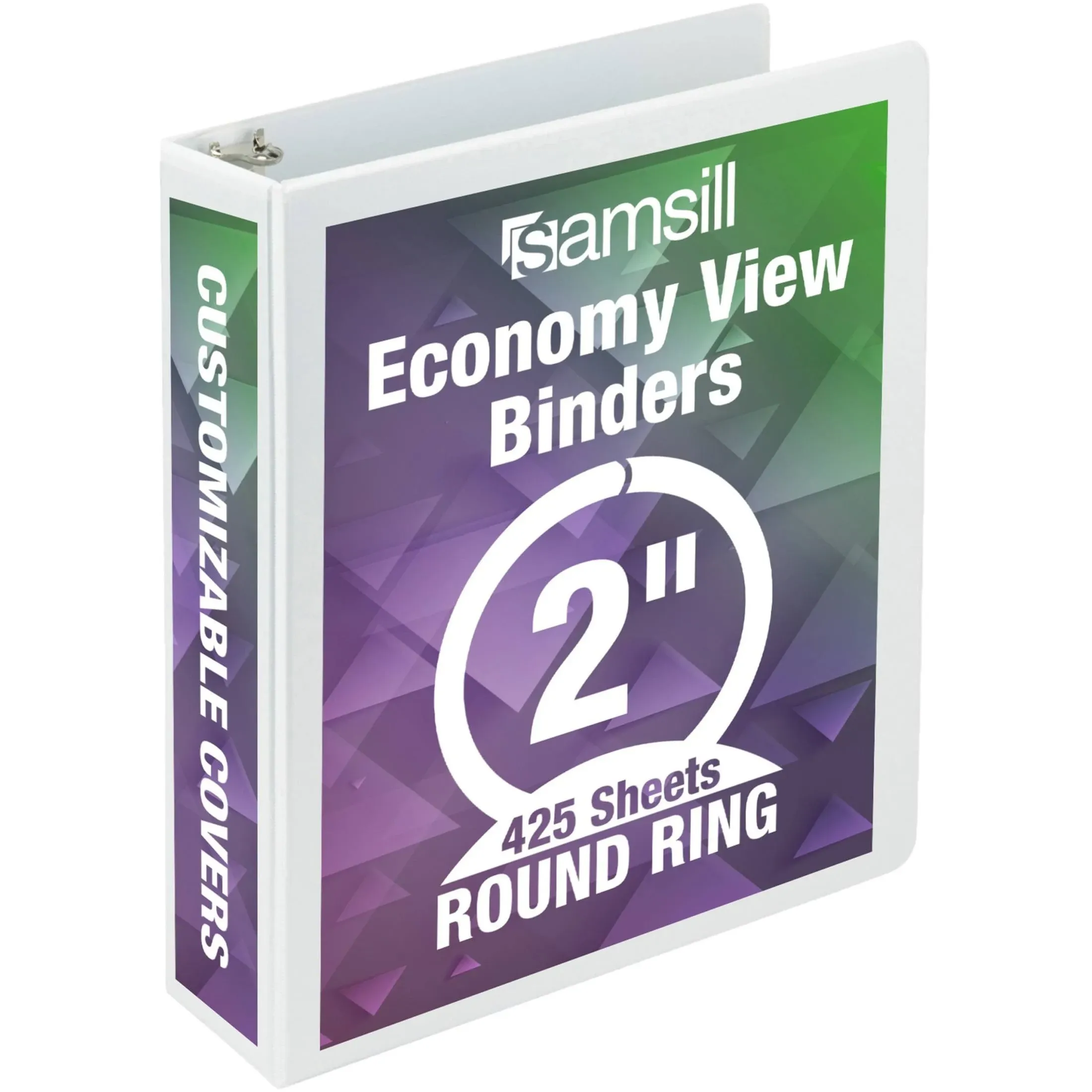 Samsill Economy 2" Round Ring View Binder