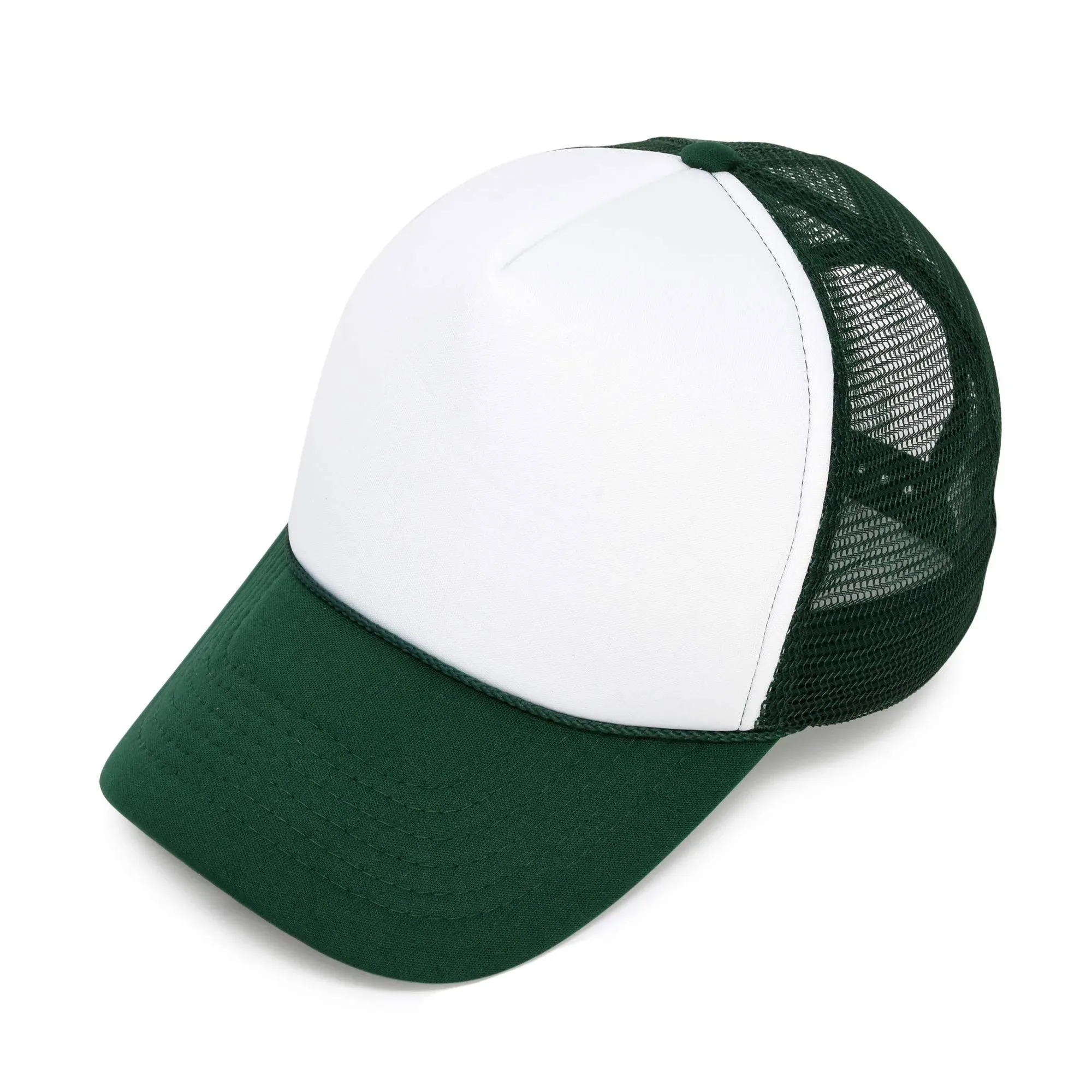 DALIX Two Tone Trucker Hat Summer Mesh Cap with Adjustable Snapback Strap