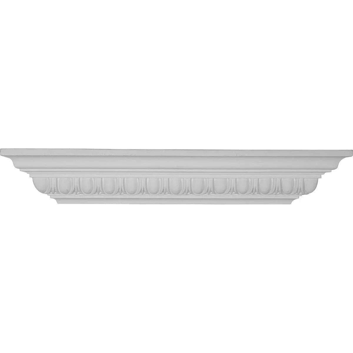 Ekena Millwork SH12X04X05EG 12 x 3.87 x 5.25 in. Egg & Dart Shelf