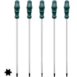 Extra Long Torx Screwdrivers Set, 5pcs 12in Magnetic Torx Screwdrivers Set, T15 - T30 (T15,T20,T25,T27,T30) Magnetic Torx Driver Star Screwdrivers Set, Long Long star Screwdrivers Set