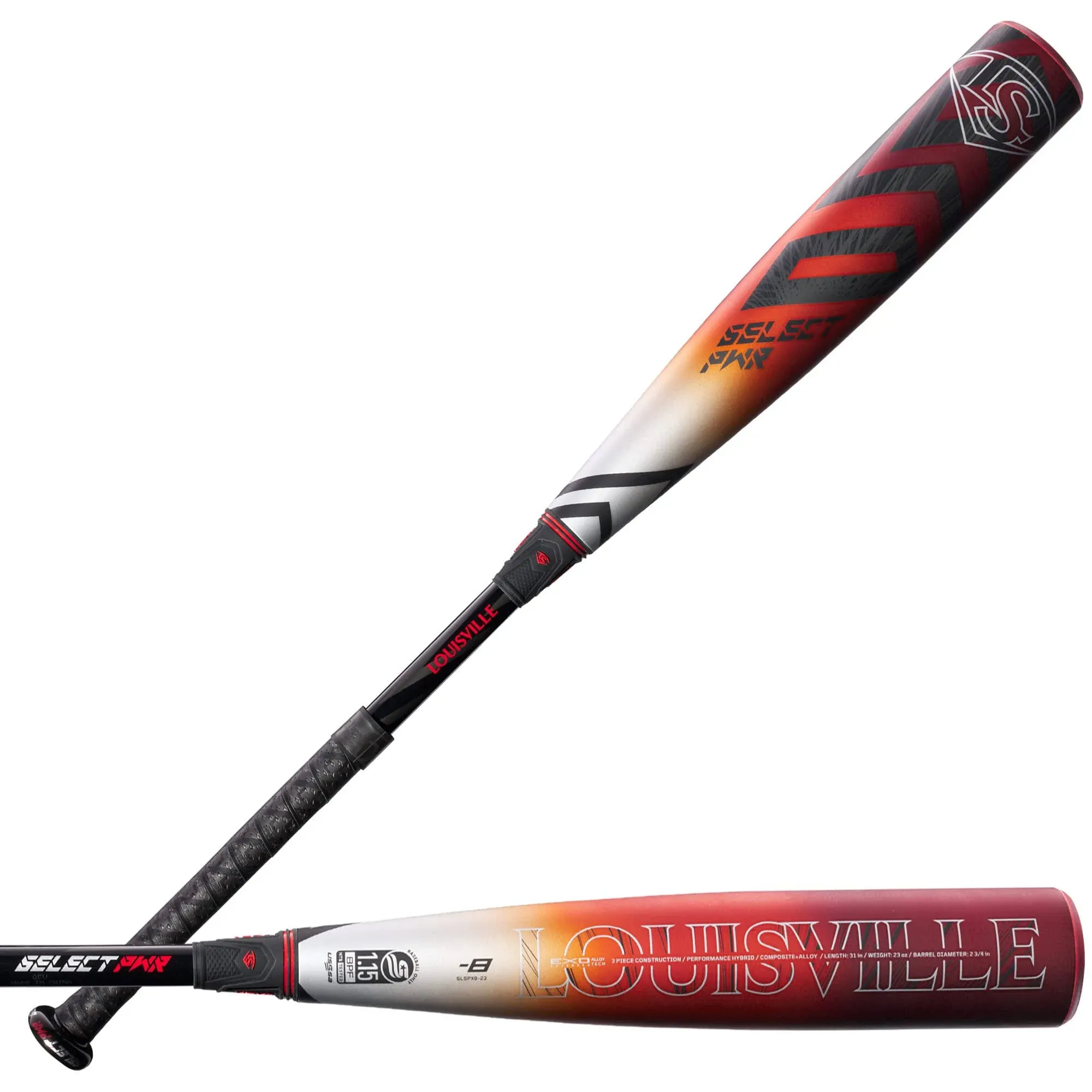 Louisville Slugger 2023 Select Pwr (-8) USSSA Baseball Bat