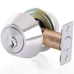 Double keyed Deadbolt Lock - Keyed on Both Sides, 2-Way Adjustable Cylinder D...