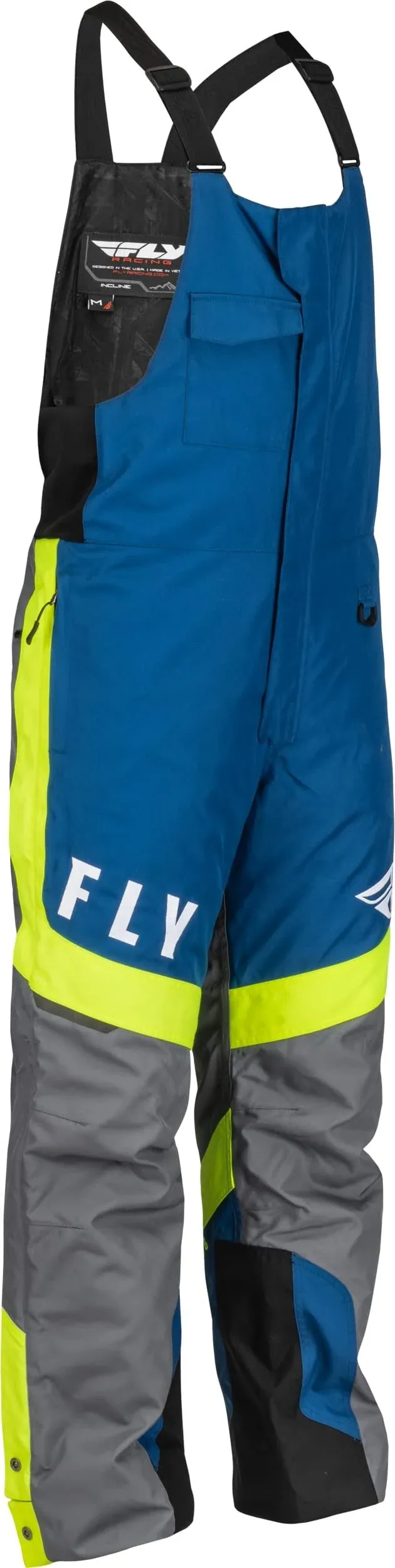 Fly Racing Outpost Bib Blue Hi-Vis LG