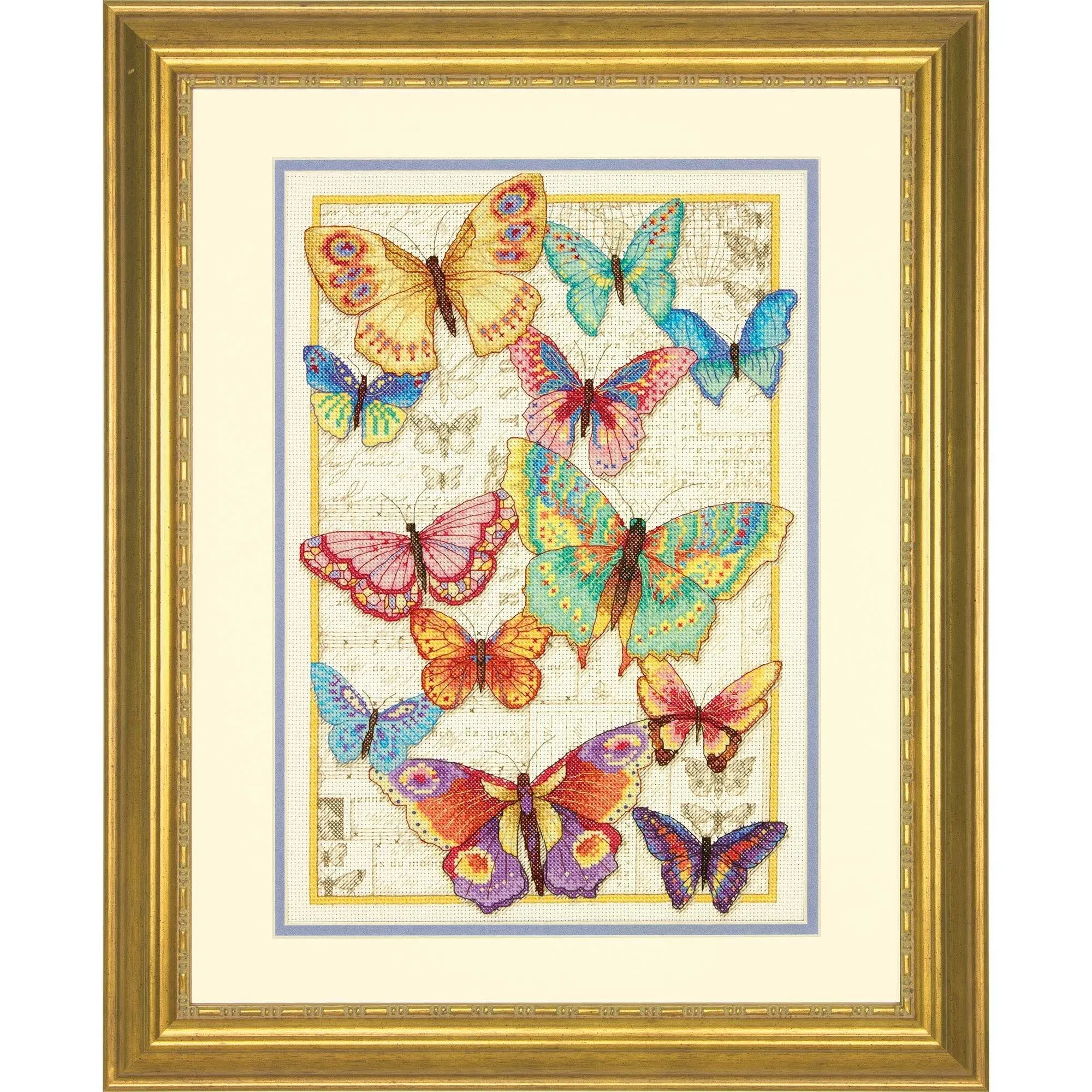 Dimensions Gold Collection Butterfly Beauty Counted Cross Stitch Kit-10"X14" 14 Count