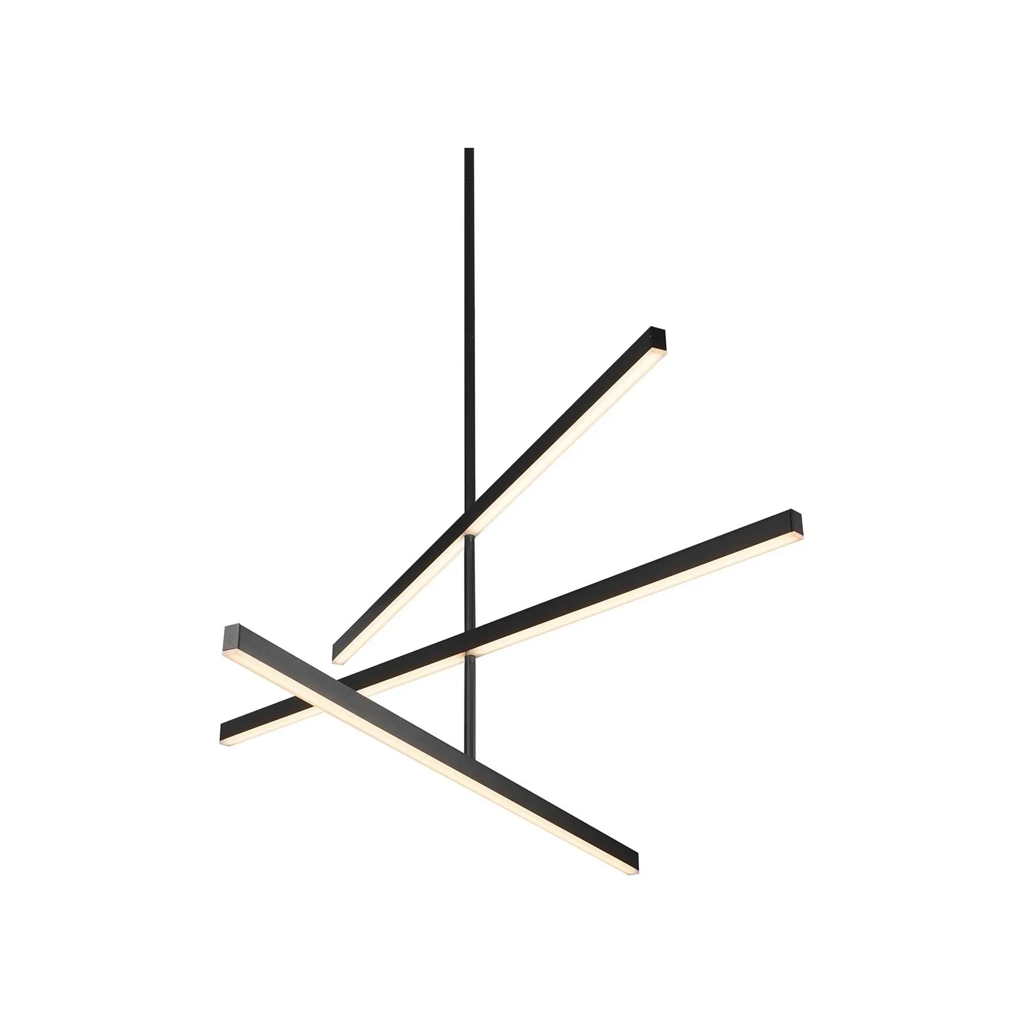 Vega Chandelier, Black, 45"Lx.75"Wx16.5", 45"Lx.75"Wx16.5" - Modern - Chandeliers - by Kuzco Lighting LLC | Houzz