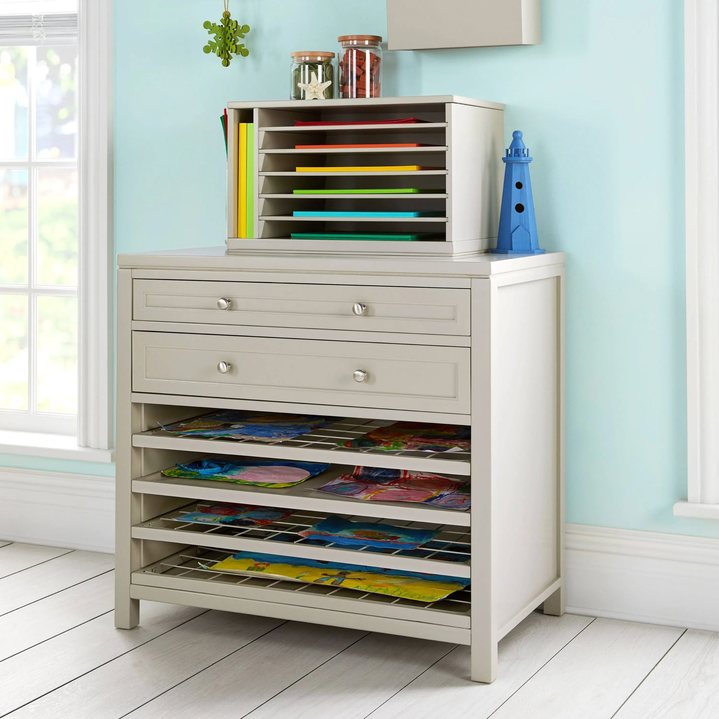 Martha Stewart Crafting Kids' Art Storage with Drying Racks