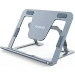 Yangkelly Tablet Stand Foldable and Adjustable, Aluminum Alloy Desktop Holder Drawing Stands Dock for iPad 7 to 12.9, Foldable Mobile Phones, Surfaces etc (Space Gray)