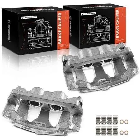 A-premium Brake Caliper Assembly with Bracket Compatible with Ford F-250 F-350 ...