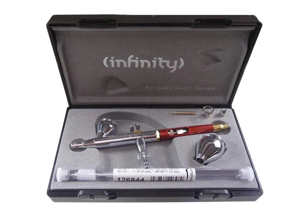 Harder & Steenbeck Infinity CR Plus 2in1 Airbrush 0.15 + 0.2mm Nozzle SETS ...