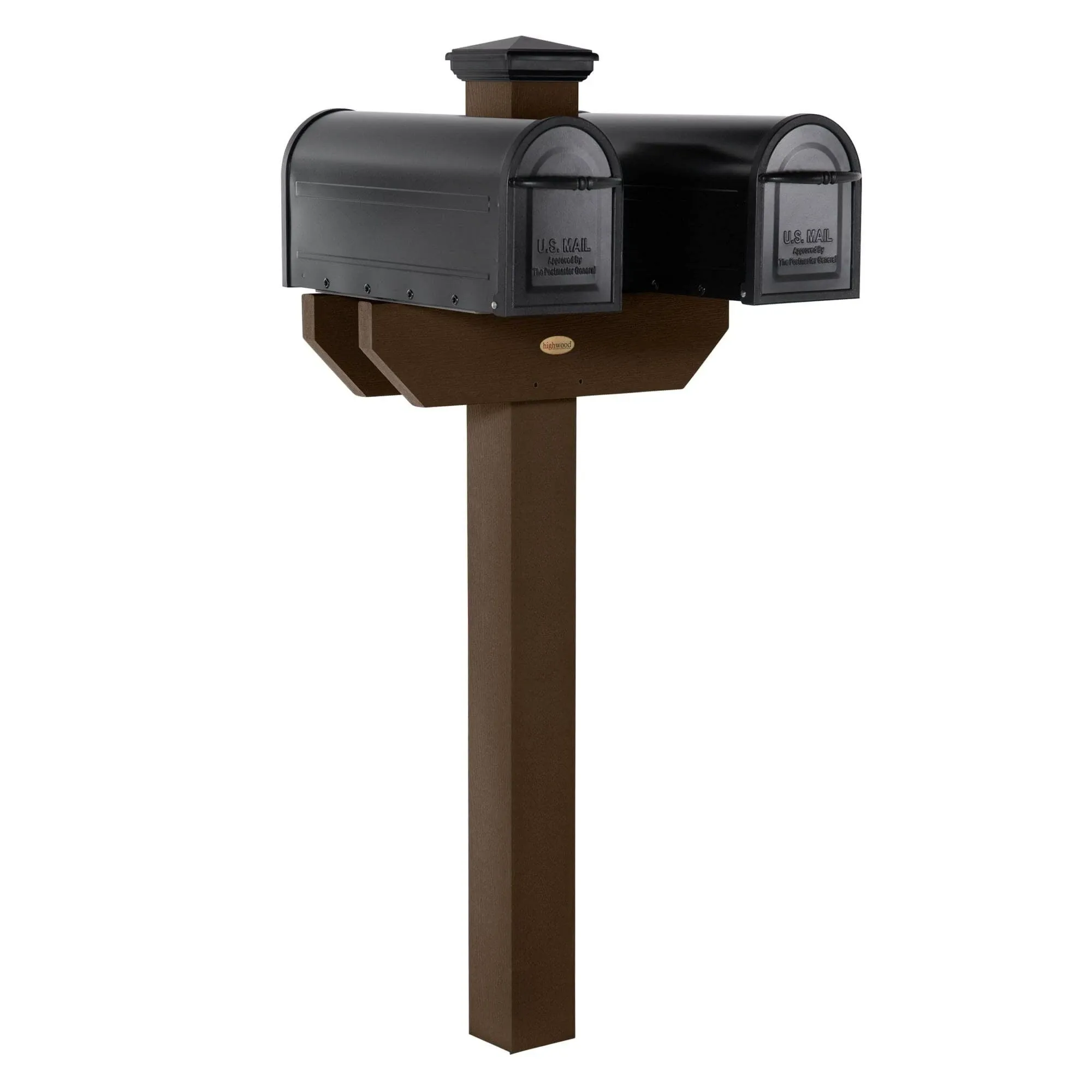 Highwood Hazelton Double-Sided Mailbox Post