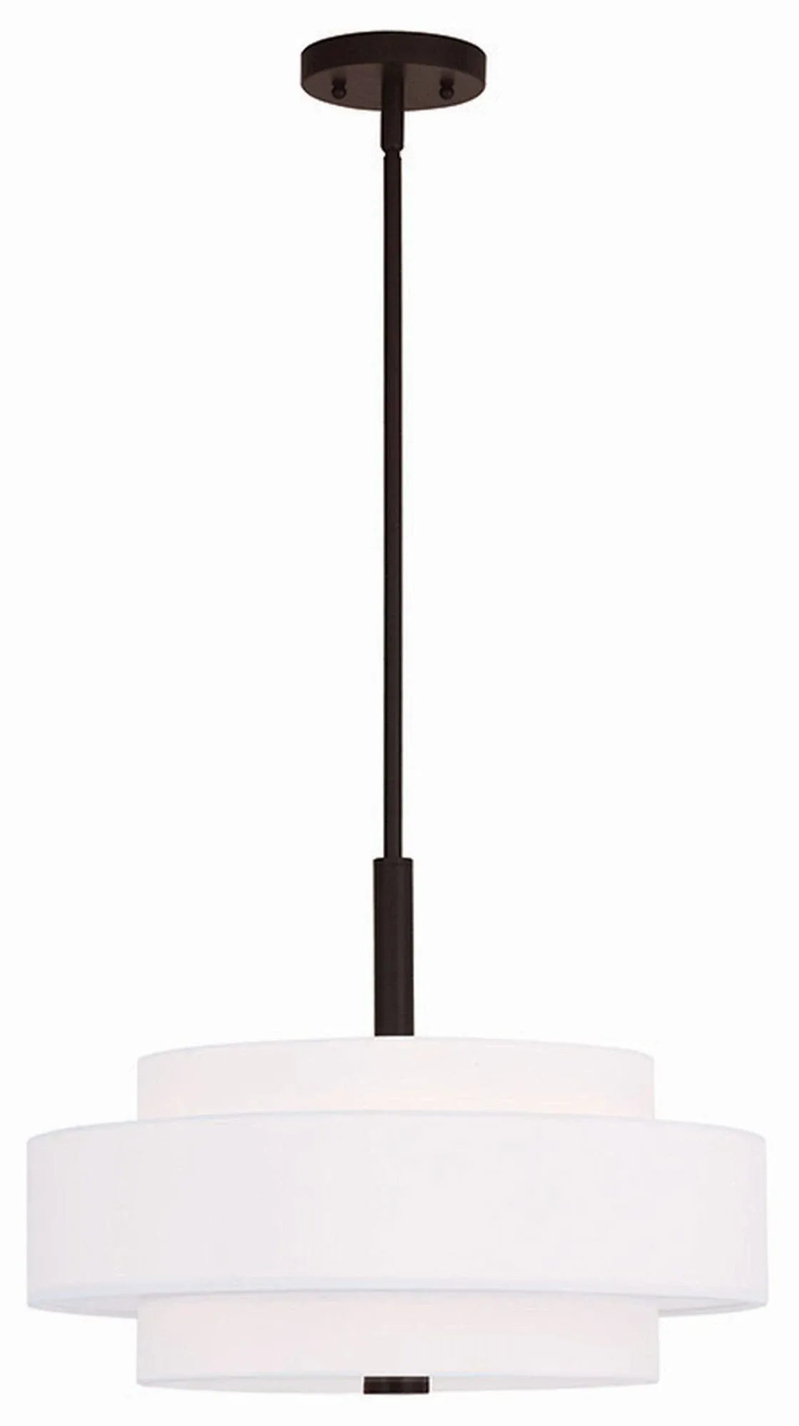 Livex Lighting Meridian 4 - Light Chandelier , Satin Brass