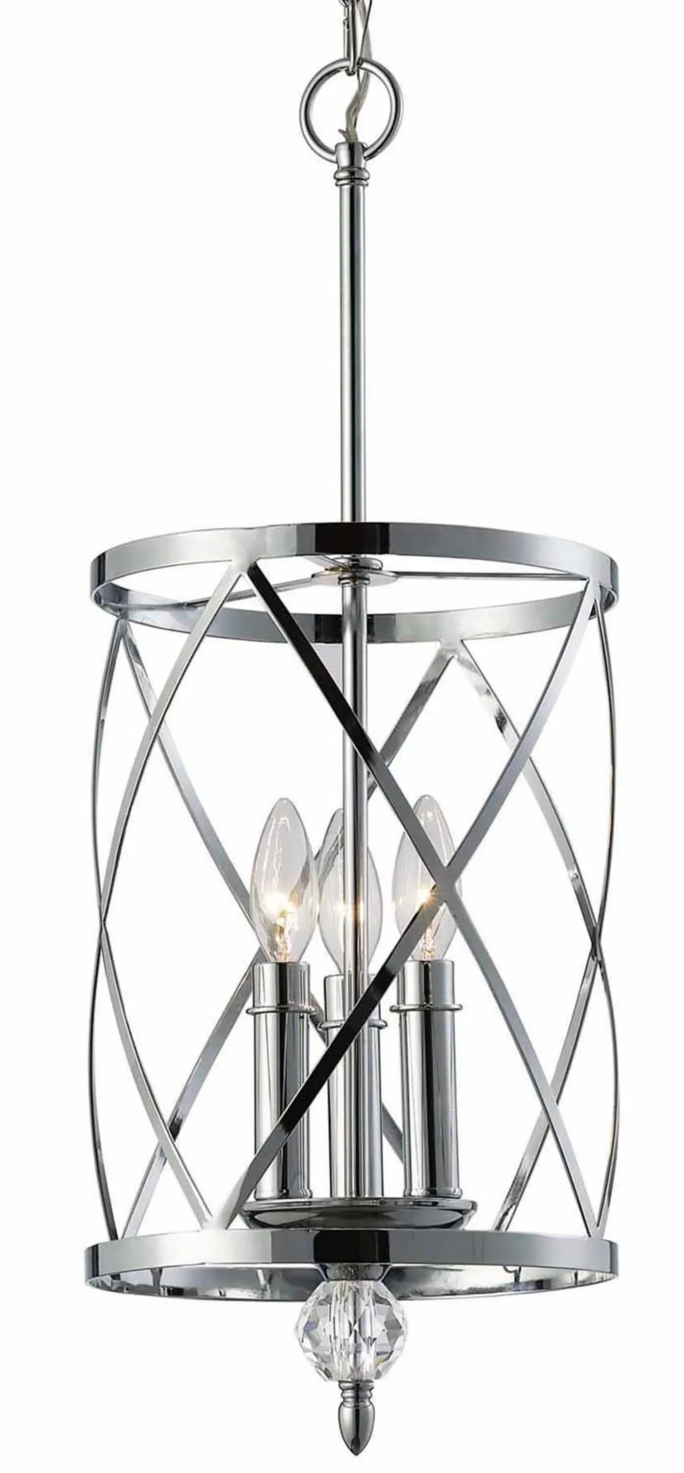 Vanessa Ich172B03Ch10 3 Lt Chandelier Crystal Accent 60W Type C 9 3/4In. - Style: 8087148