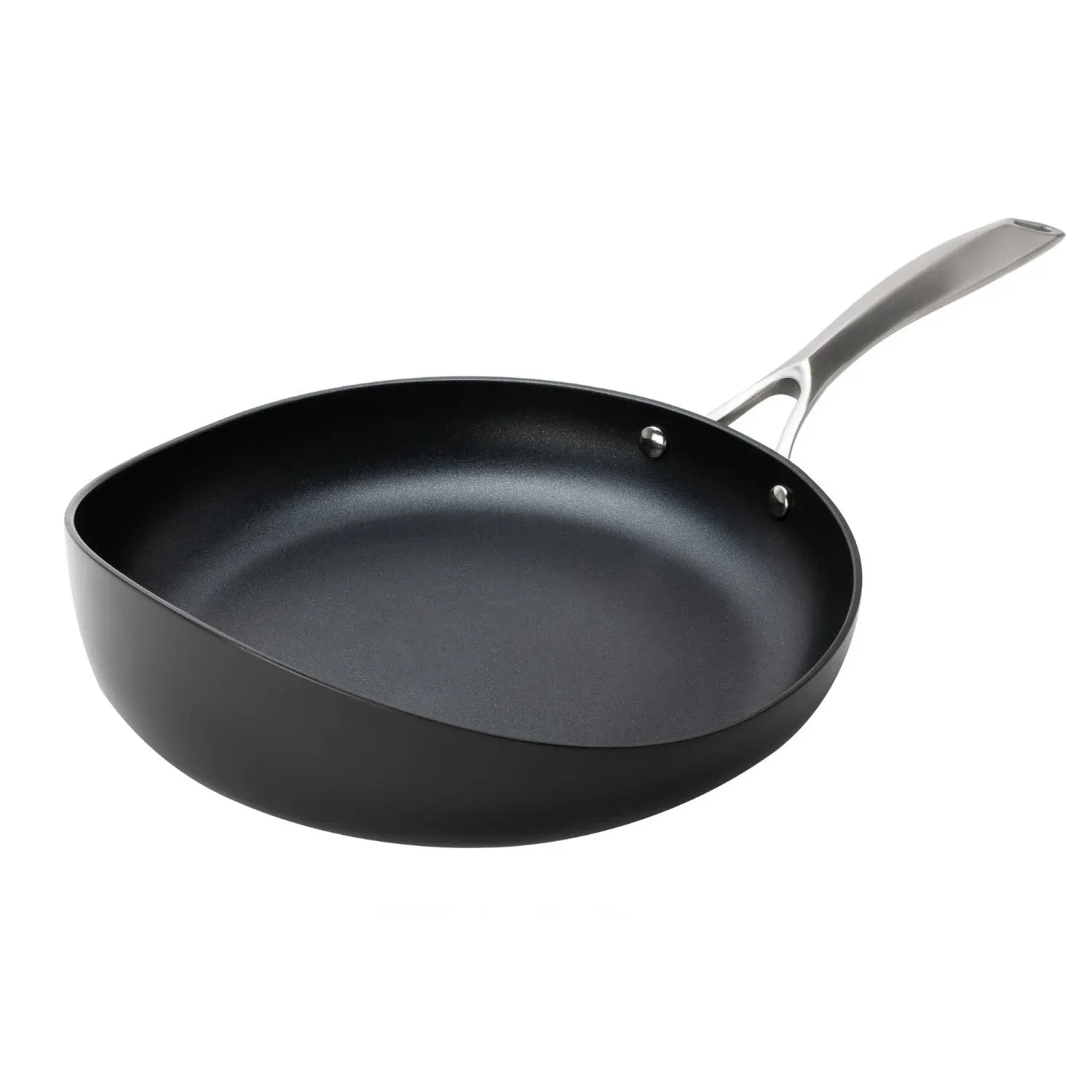 10” Radical Pan: Nonstick Frying & Saute Pan, Skillet, With Stainless Steel Handle, for Gas, Induction, Electric Cooktops, Hard-Anodized, Dishwasher Safe. Oven safe, SGS & NSF Certified. PFOA-free