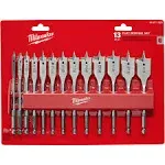 Milwaukee Juego De Brocas Milwaukee Para Madera De 1/4 A 1 13 Piezas