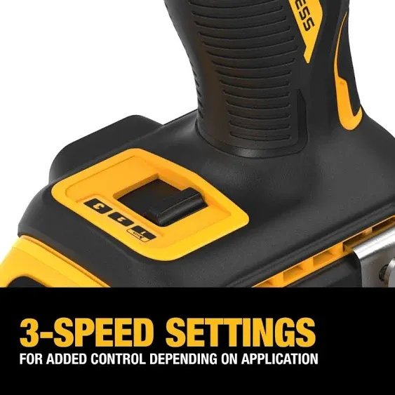 DeWalt DCF850P2 Atomic 20V Max 1/4 in. Brushless Cordless 3-Speed Impact Driver Kit